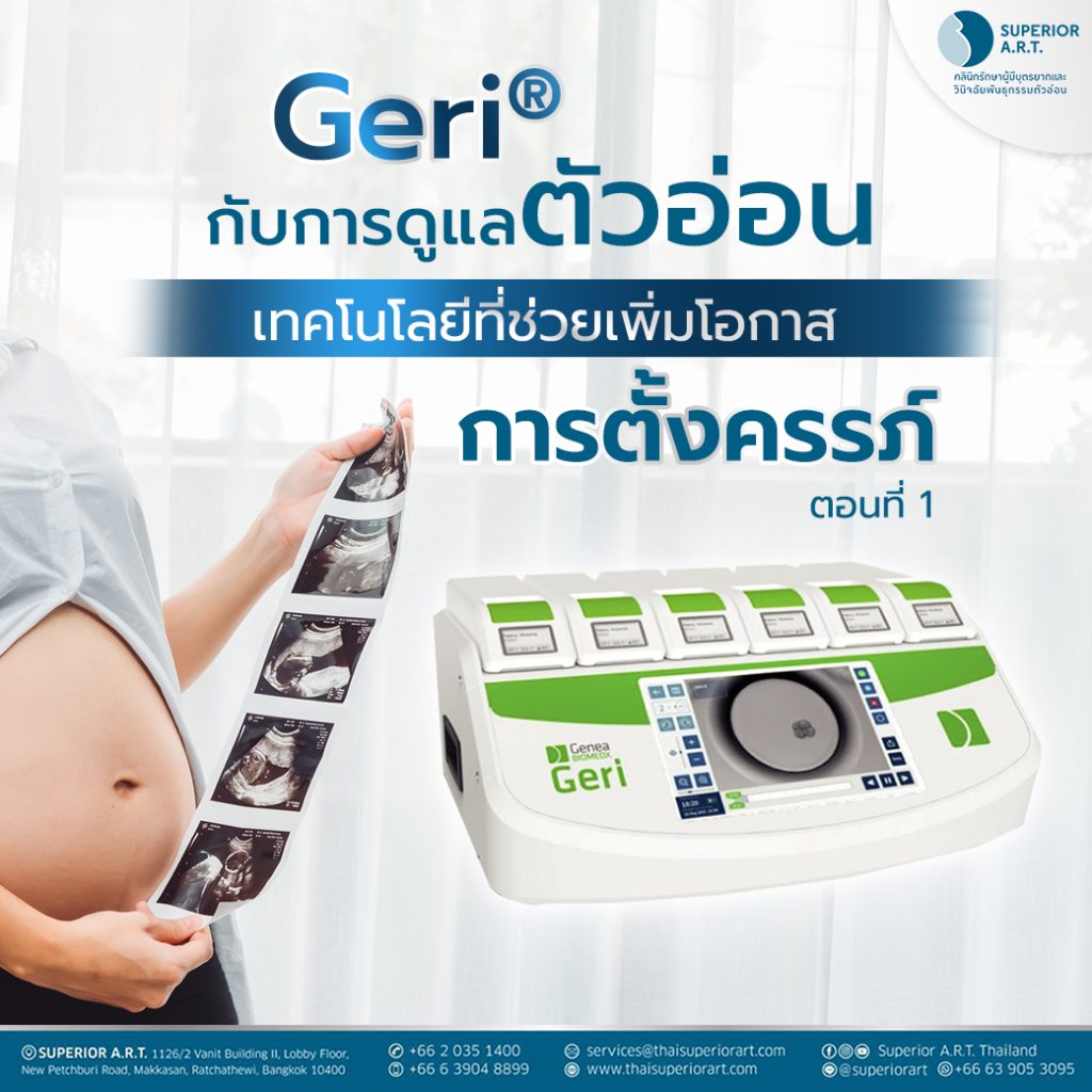 Geri® กับการดูแลตัวอ่อน : เทคโนโลยีที่ช่วยเพิ่มโอกาสการตั้งครรภ์ ตอนที่ 1