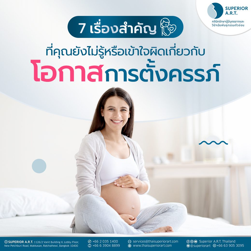 7 เรื่องสำคัญ ที่คุณยังไม่รู้ หรือเข้าใจผิด เกี่ยวกับโอกาสการตั้งครรภ์ 🤰