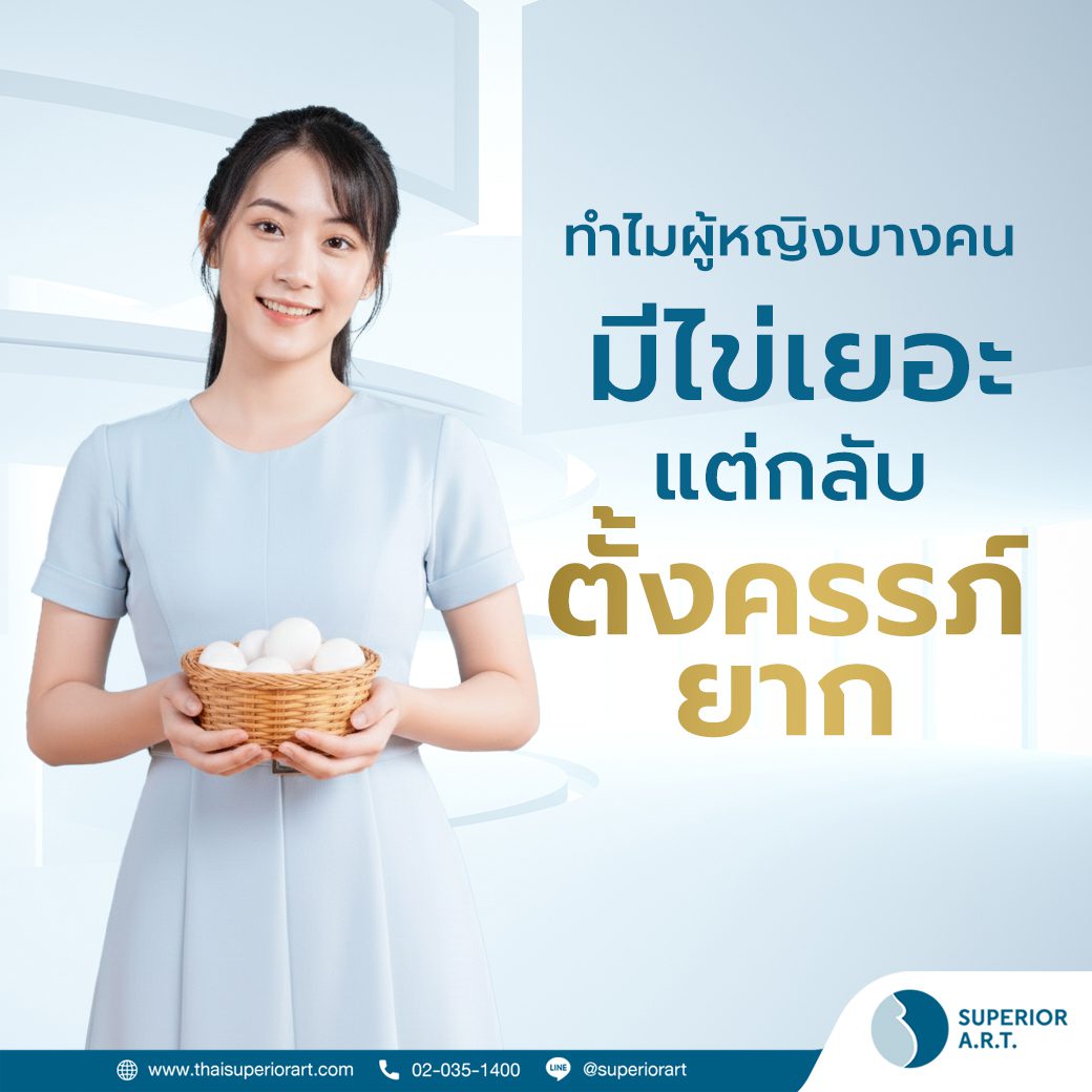 มีไข่เยอะ แต่กลับ ตั้งครรภ์ยาก