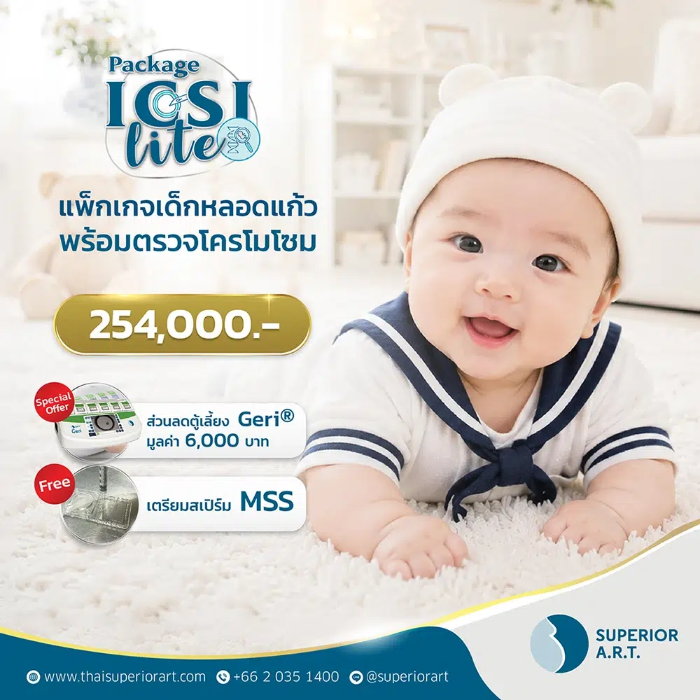 แพ็กเกจเด็กหลอดแก้ว ICSI Lite Jun 2026