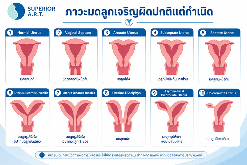 ปัญหามีลูกยาก ภาวะมดลูกเจริญผิดปกติแต่กำเนิด